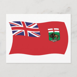 Cartão Postal da Bandeira de Manitoba
