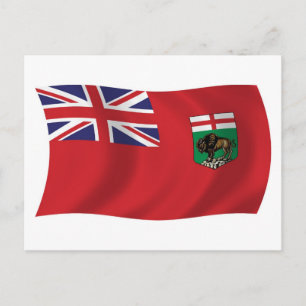Cartão Postal da Bandeira de Manitoba