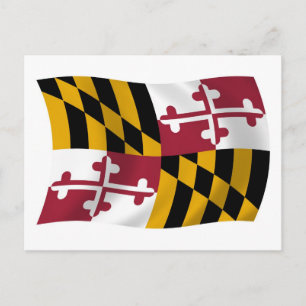 Cartão Postal da Bandeira de Maryland