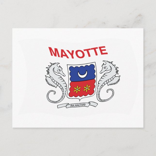 Cartão Postal da Bandeira de Mayotte (Frente)