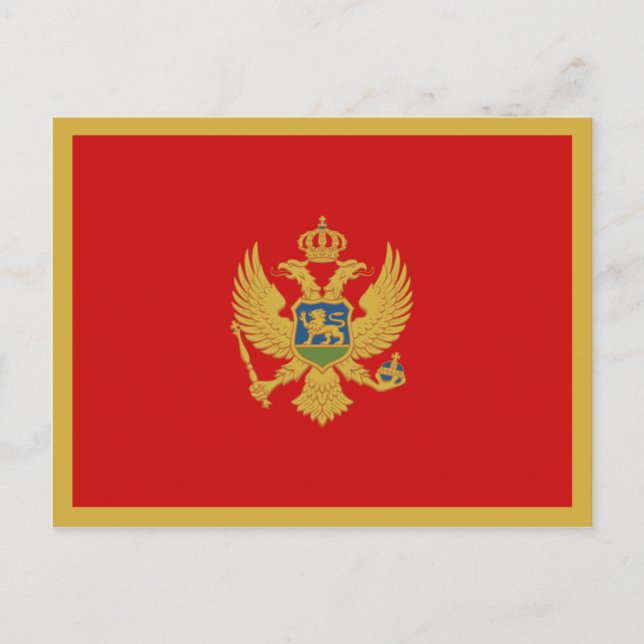 Cartão Postal da Bandeira de Montenegro (Frente)