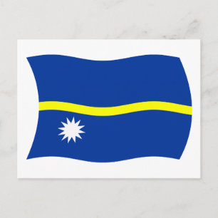 Cartão Postal da Bandeira de Nauru