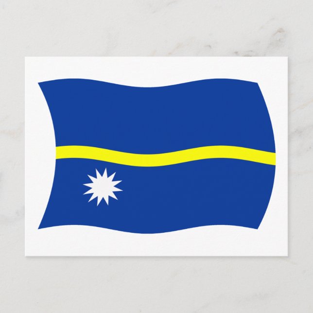 Cartão Postal da Bandeira de Nauru (Frente)
