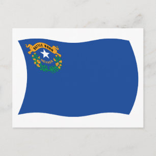 Cartão Postal da Bandeira de Nevada