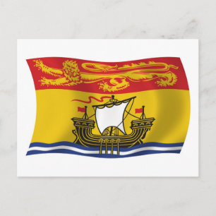 Cartão Postal da Bandeira de New Brunswick