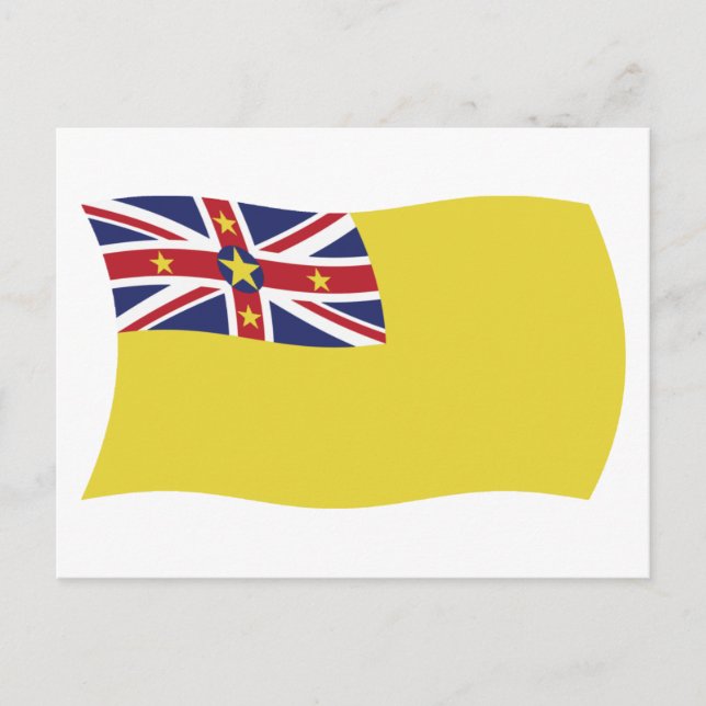 Cartão Postal da Bandeira de Niue (Frente)