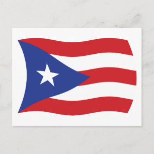 Cartão Postal da Bandeira de Porto Rico