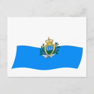 Cartão Postal da Bandeira de San Marino