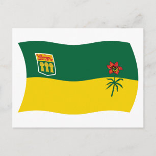 Cartão Postal da Bandeira de Saskatchewan
