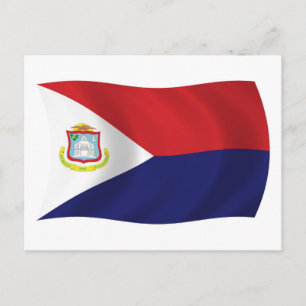 Cartão Postal da Bandeira de Sint Maarten