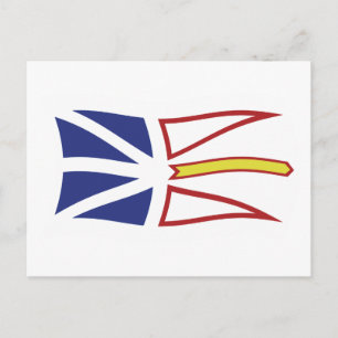Cartão Postal da Bandeira de Terra Nova e Labrador