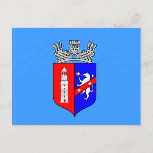Cartão postal da bandeira de Tirana, Albânia