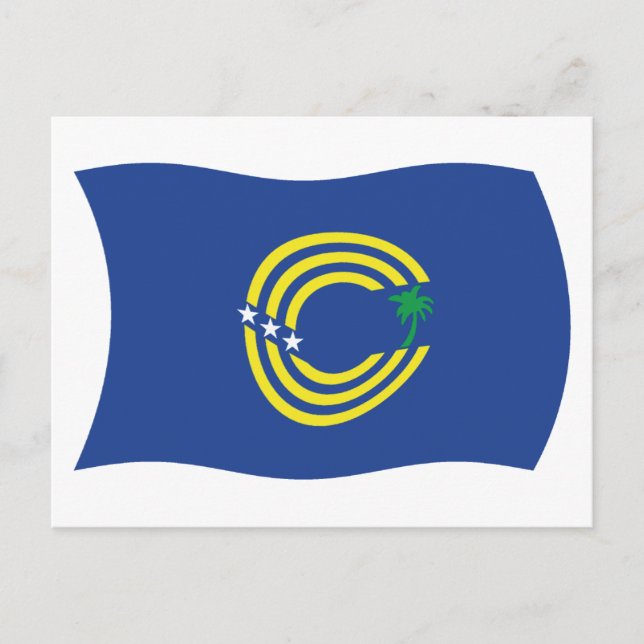 Cartão Postal da Bandeira de Tokelau (Frente)