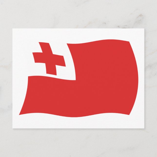 Cartão Postal da Bandeira de Tonga (Frente)