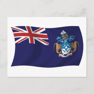 Cartão Postal da Bandeira de Tristão da Cunha