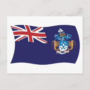 Cartão Postal da Bandeira de Tristão da Cunha