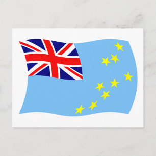 Cartão Postal da Bandeira de Tuvalu