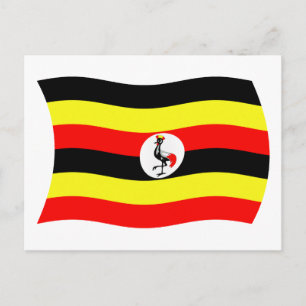 Cartão Postal da Bandeira de Uganda