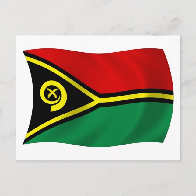 Cartão Postal da Bandeira de Vanuatu (Frente)