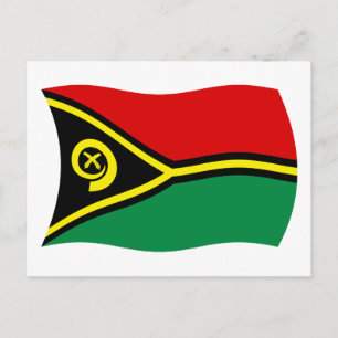 Cartão Postal da Bandeira de Vanuatu
