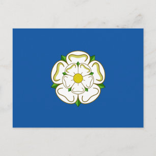Cartão postal da bandeira de Yorkshire