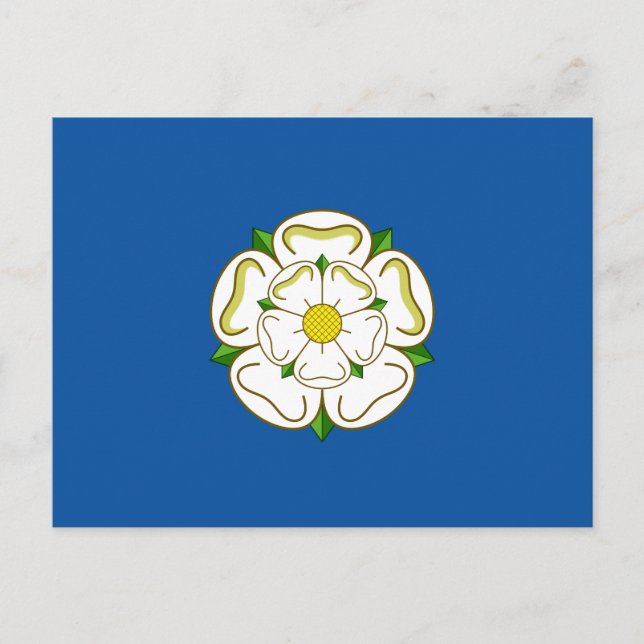 Cartão postal da bandeira de Yorkshire (Frente)