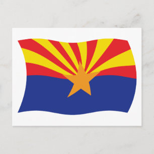 Cartão Postal da Bandeira do Arizona