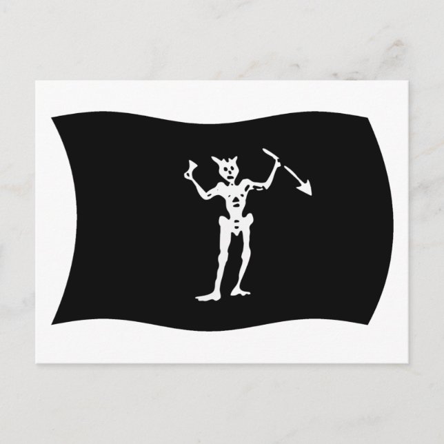 Cartão Postal da Bandeira do Barba Negra (Frente)