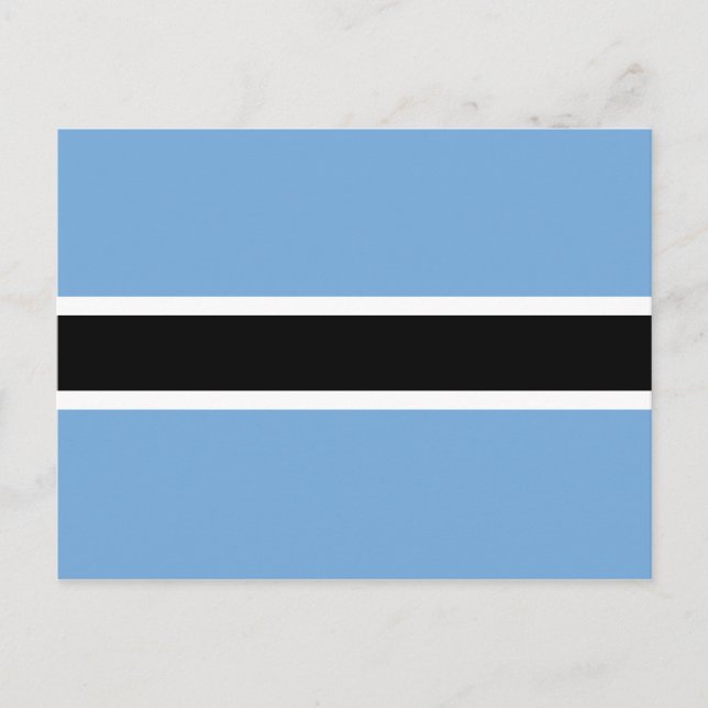 Cartão Postal da Bandeira do Botsuana (Frente)