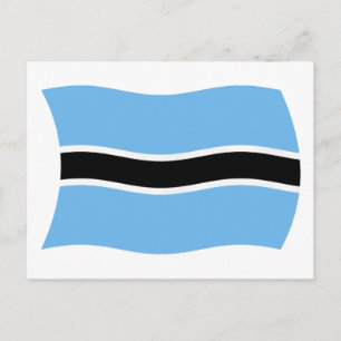 Cartão Postal da Bandeira do Botsuana