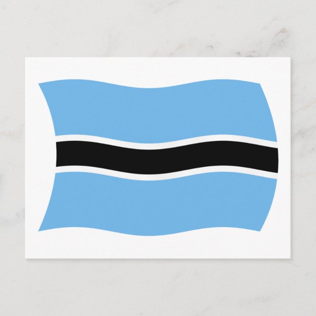 Cartão Postal da Bandeira do Botsuana (Frente)