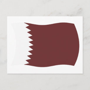 Cartão Postal da Bandeira do Catar