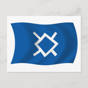 Cartão Postal da Bandeira do Cheyenne do Norte