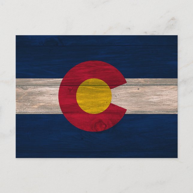 Cartão postal da bandeira do Colorado (Frente)