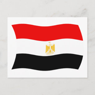 Cartão Postal da Bandeira do Egito