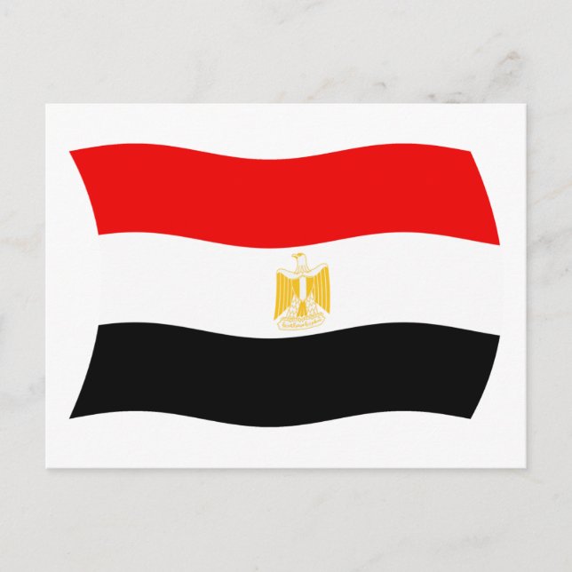Cartão Postal da Bandeira do Egito (Frente)