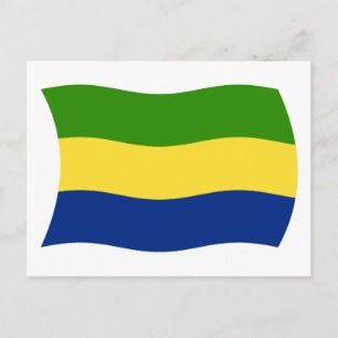 Cartão Postal da Bandeira do Gabão