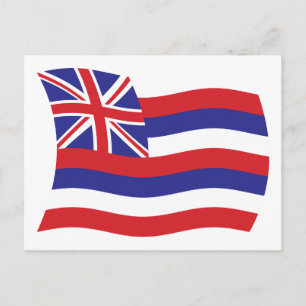 Cartão Postal da Bandeira do Havaí