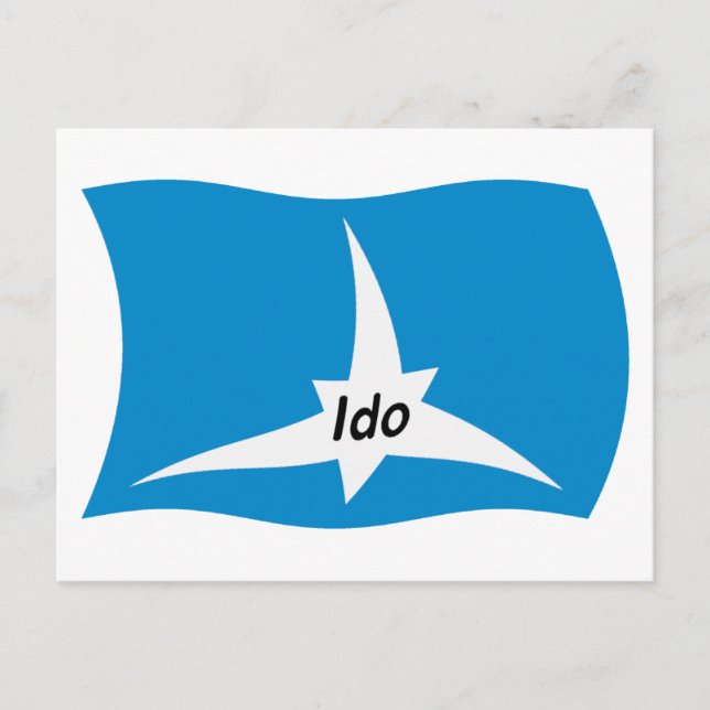 Cartão Postal da Bandeira do Ido (Frente)