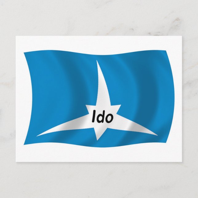 Cartão Postal da Bandeira do Ido (Frente)