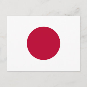 Cartão postal da Bandeira do Japão