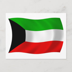Cartão Postal da Bandeira do Kuwait