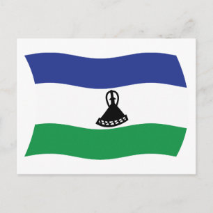 Cartão Postal da Bandeira do Lesoto
