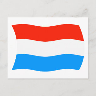 Cartão Postal da Bandeira do Luxemburgo