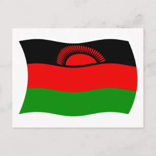 Cartão Postal da Bandeira do Malawi