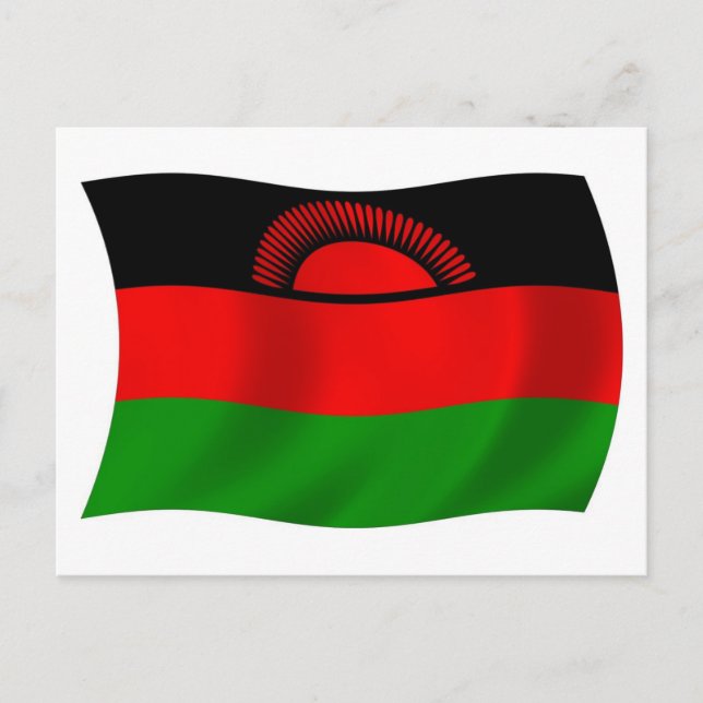 Cartão Postal da Bandeira do Malawi (Frente)