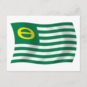 Cartão Postal da Bandeira do Movimento Ecológico