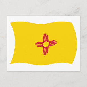Cartão Postal da Bandeira do Novo México