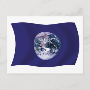 Cartão Postal da Bandeira do Planeta Terra