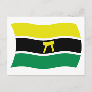 Cartão Postal da Bandeira do Povo Ashanti